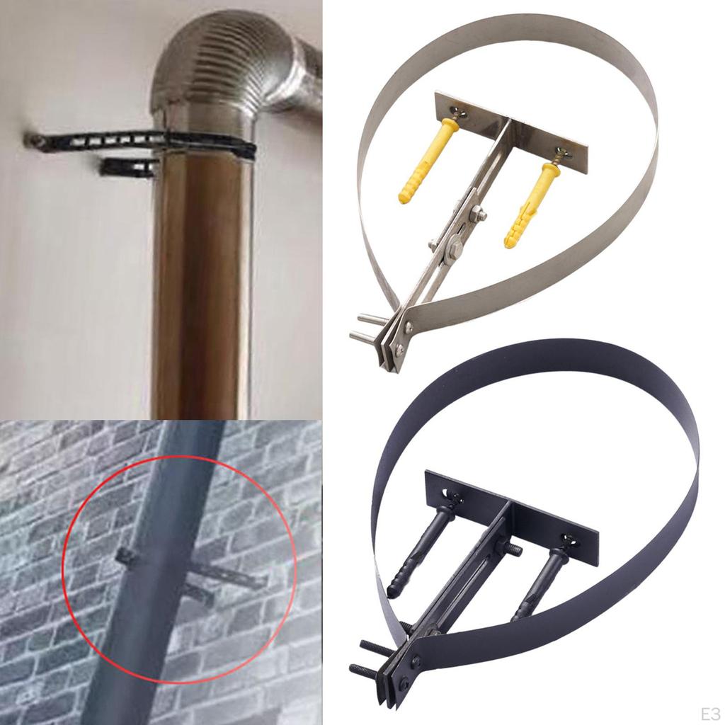 Verstellbare Halterung für 20cm Kaminrohr, Robuste Halterungszubehör