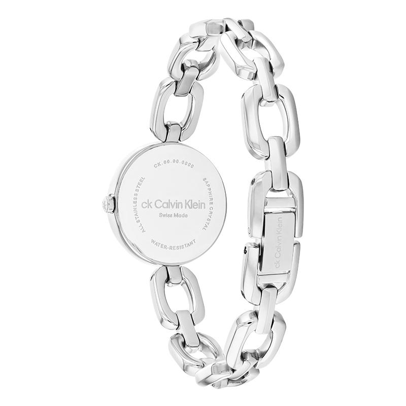 Calvin Klein Quartz Watch Steel Bracelet 26Mm White Dial Women watches 25000007