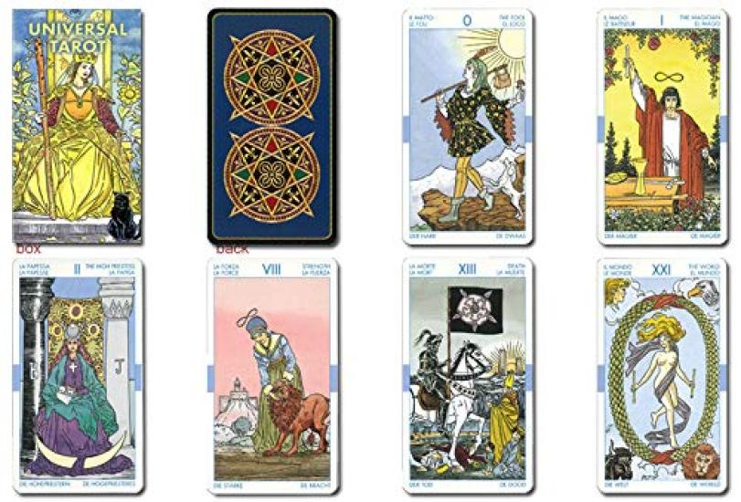 Tarot Card Waite Fortune Telling Brightly perfect for Includes a Japanese with 78-card Set, Edition, [Authentic] [Universal Tarot] colored, beginners.