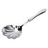 Shell Shape Spoon Stainless Steel Serving Spoon with Ergonomic Handle for Dessert Cake Ice Cream