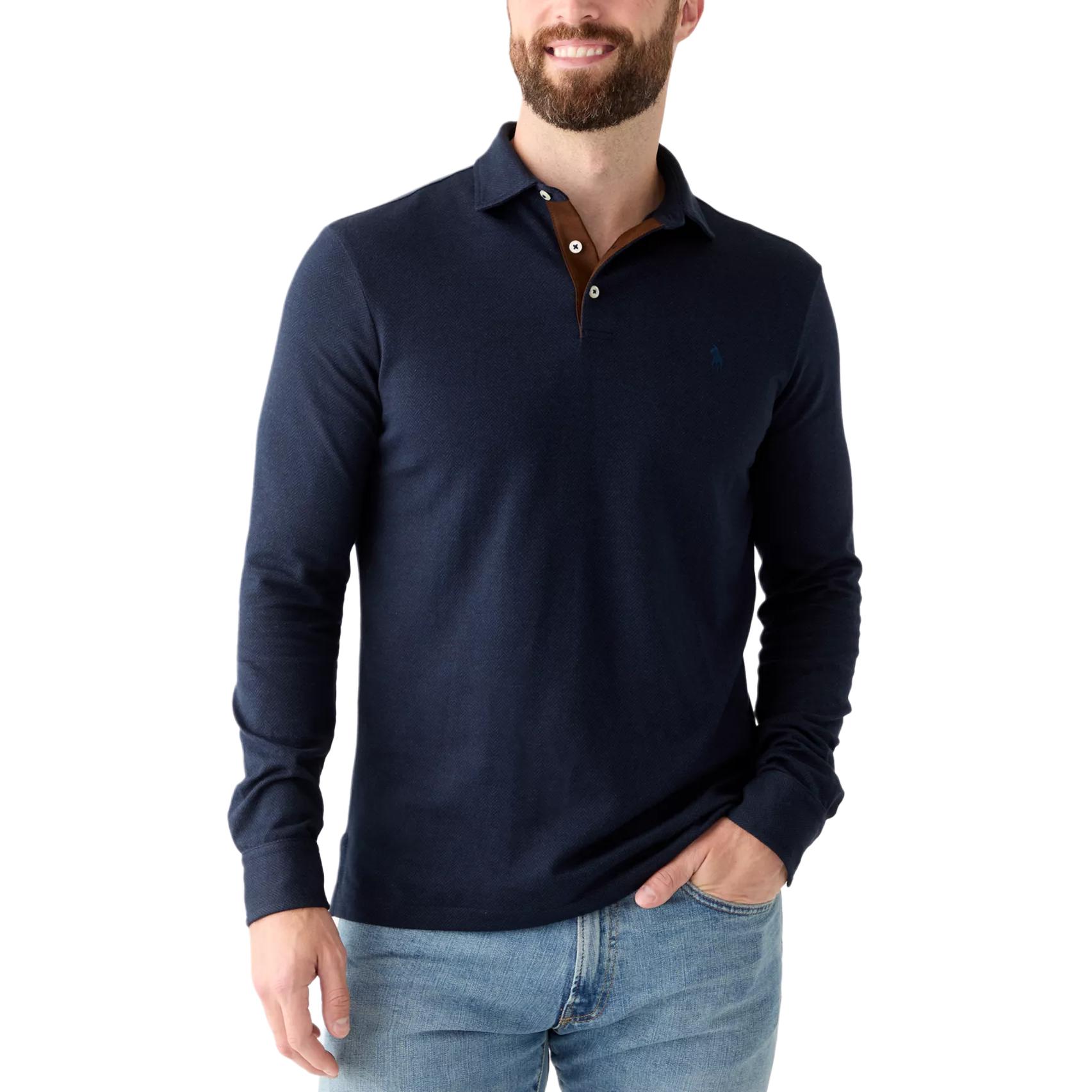 Polo Ralph Lauren Slim Fit Рубашка поло с вышивкой «Пони» в елочку Мужские топы 710951939-002 S