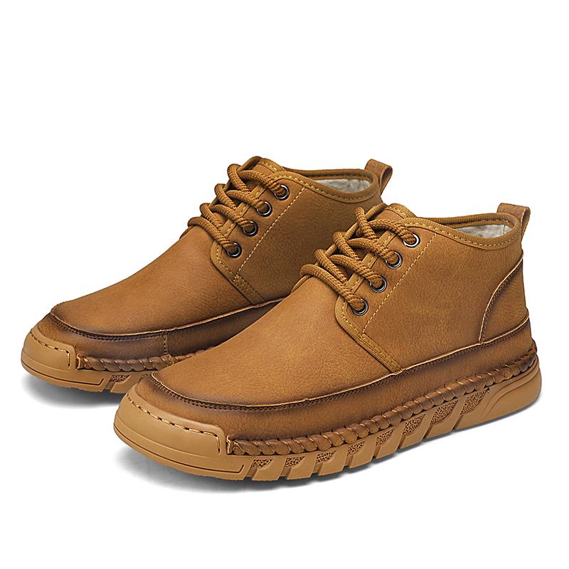 

Осенне-зимняя мужская повседневная обувь Классический стиль комфорта Повседневная офисная досуговая деловая вечеринка Уличная ходьба для взрослых Коричневая обувь 44 коричневый