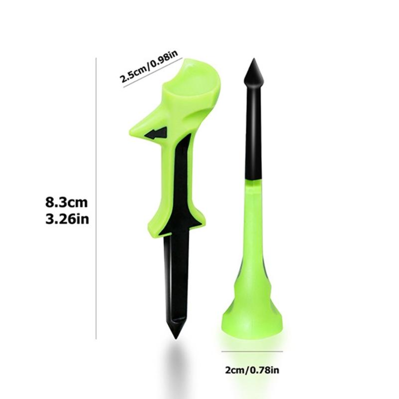 Directional Golf Markers Practice Tool Durability Plastic Golf Tees for Accuracy and Stability During Range Exercises