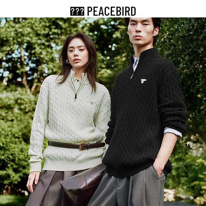

Peacebird Men s Half-Zip Sweater BAEBF4103 L