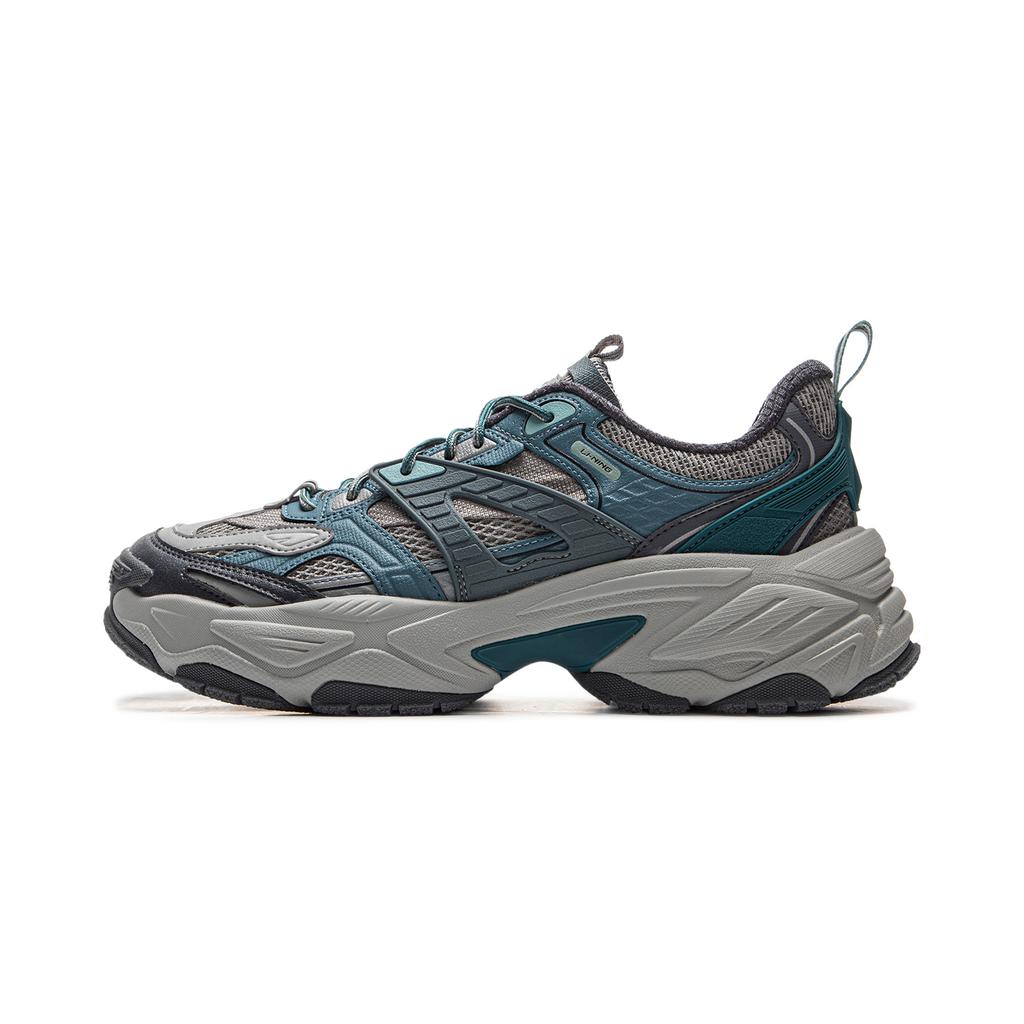 New LiNing Red Sugar 2 Anti-Slip And Wear-Resistant Breathable Low-Top Casual Shoes Men's Blue Gray AGCV123-3