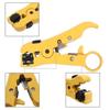 Universal Coaxial Wire Stripper Coaxial Cable Crimper Cutter for RG-59, RG-6, RG-7, RG-11, 4P/6P/8P