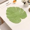Hollow Leaf Shape Leaf-shaped Placemat Heat Resistant Monstera Leaf Placemat  Dining Table