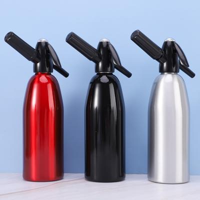 Manual 1L Soda Siphon CO2 Dispenser WATER Bubble Generator Cool Drink Cocktail Soda Machine Aluminum Bar DIY Soda Maker