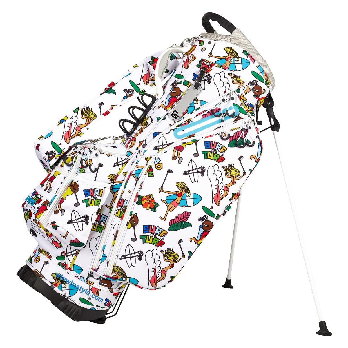 

ЛЕГКАЯ СУМКА-СТОЙКА WINWIN STYLE Surf Turf Stand Bag WH SURF&TURF & CB-107 белый