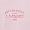 Li-Ning Comfortable Casual Simple Letter Print Round Neck Pullover Short Sleeve T-Shirt Men Tops Nude-Pink AHSV233-3