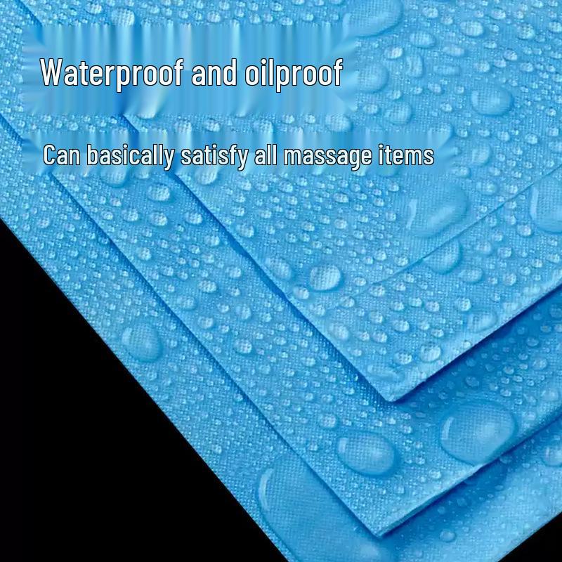 Waterproof Disposable Massage Bed Sheets with Hole, Oil-Proof, Thickened, Non-Woven, Breathable, 100 Pack