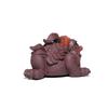 Handmade Golden Toad Purple Sand Tea Pet Purple Clay Sculpture Tea Play Gifts Lucky Golden Toad