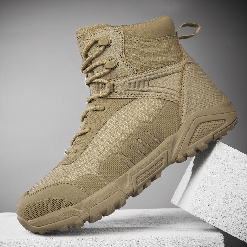 Large size military boots breathable tactical boots special forces outdoor hiking wear-resistant training combat boots high top tactical boots