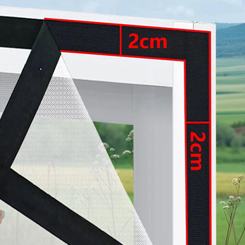 

Window mosquito net, insect screen, invisible black polyester fiber mosquito and fly net suitable for door and window screens... black - 70x80cm чёрный