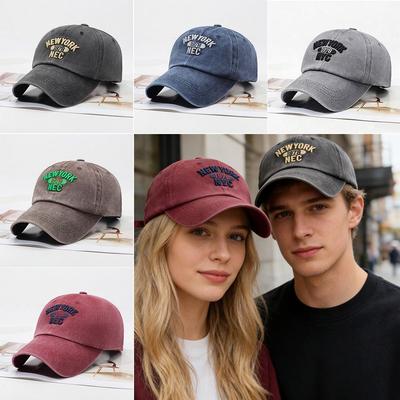 Cotton Embroidery Baseball Cap Adjustable Sunscreen Hats For Man Women Outdoor Sports