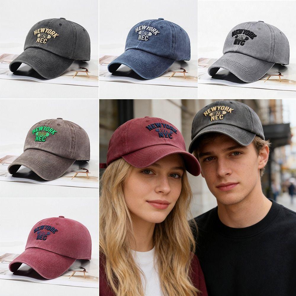 Adjustable Embroidery Baseball Cap Washed Snapback Baseball Cap For Man Women Outdoor Sports