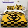 Name Custom Wolverhampton Wanderers Pattern Bedding Set Quilt Cover Pillowcase Home Decor Gift (1 * Duvet Cover + 2 * Pillowcase, Without Core)