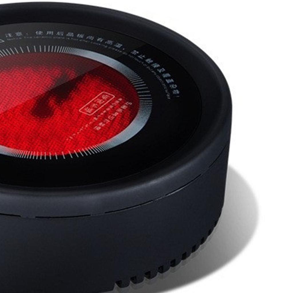 Leiser elektrischer Teekocher, kleine Keramik-Kochplatte zum Kochen von Wasser, Kaffeezubereitung, Knopfeinstellung