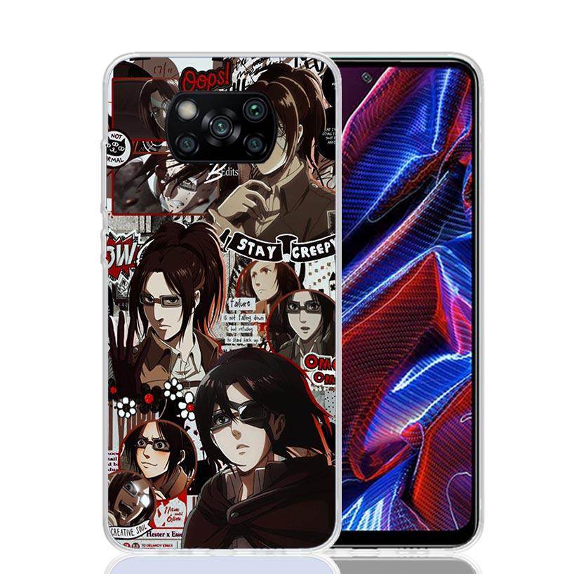 Attack Manga Case Phone Cover for Xiaomi Poco X3 Nfc X5 X6 X7 X4 Gt F7 Ultra F6 F5 Pro F4 F3 M5S M5 M4 M3 5G Trend Fundas Poco X