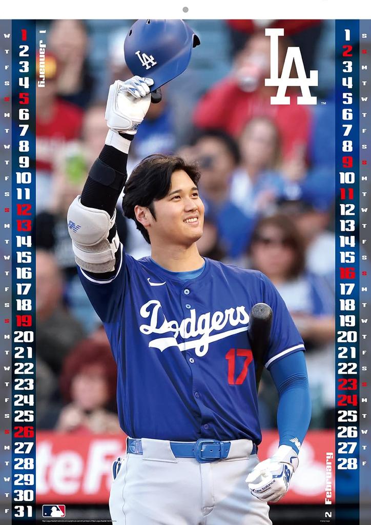 Ensky Shohei Ohtani 2025 Wall Calendar CL-551
