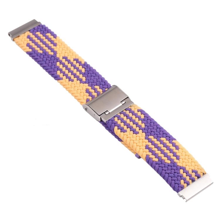 For Samsung Galaxy Watch 4 / Watch 5 20mm Nylon Braided Metal Buckle Watch Band