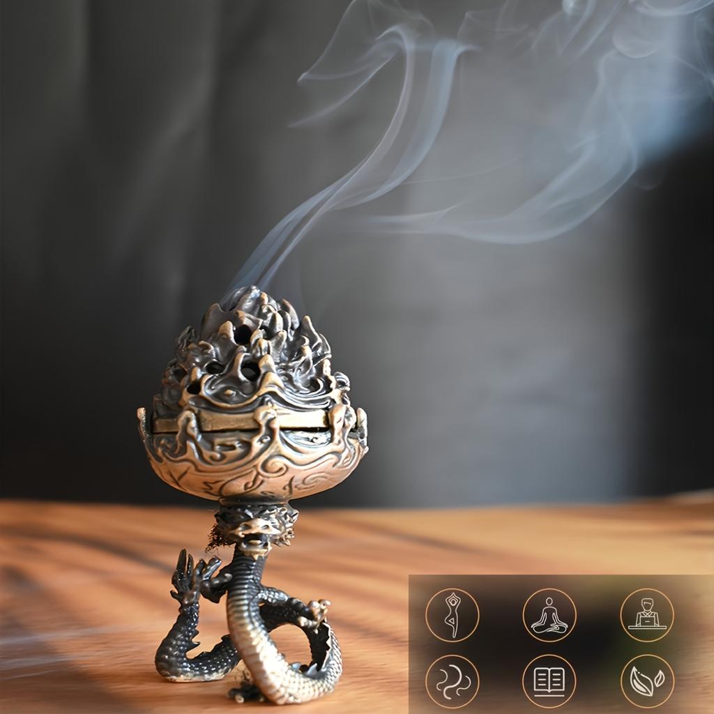 Dragon-shaped Incense Burner, with Incense Burner Stand Insulation Layer, for Incense Sticks