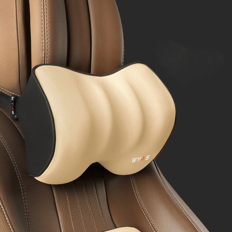 Car Driver Pillow Space Memory Foam Car Lumbar Support Back Cushion Car Seat Neck Pillow Washable Auto Pillow Cushion