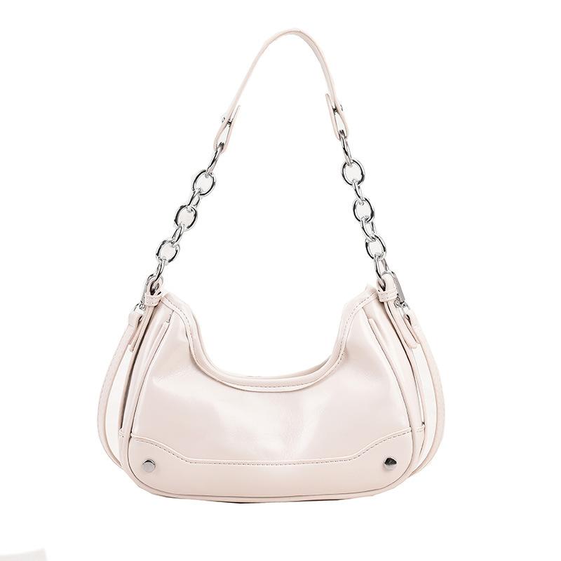 2025 Summer Underarm Bag Women's High-end Fashion Niche Design Shoulder Bag Versatile Casual Chain Messenger Bag