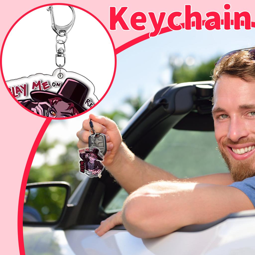 Girls Anime Pendant Keychain Holder Car Keychain Mobile Phone Bag Pendant Cute Kawaii