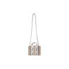 Chloe Woody Logo Print Leinen Canvas und Glattes Kalbsleder Tragetasche Damen Tragetaschen CHC22-AP237I26-012