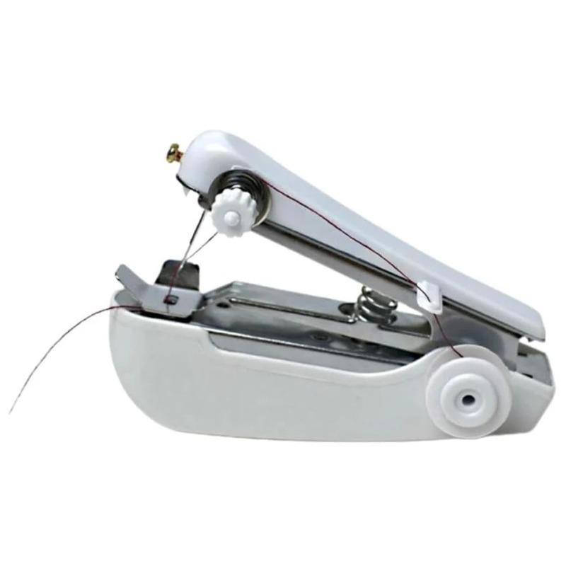 

Handheld Sewing Machine Portable Handy Stitch Mini Manual Sewer Hand Stitcher Needlework Tool for DIY Crafts Home Travel белый