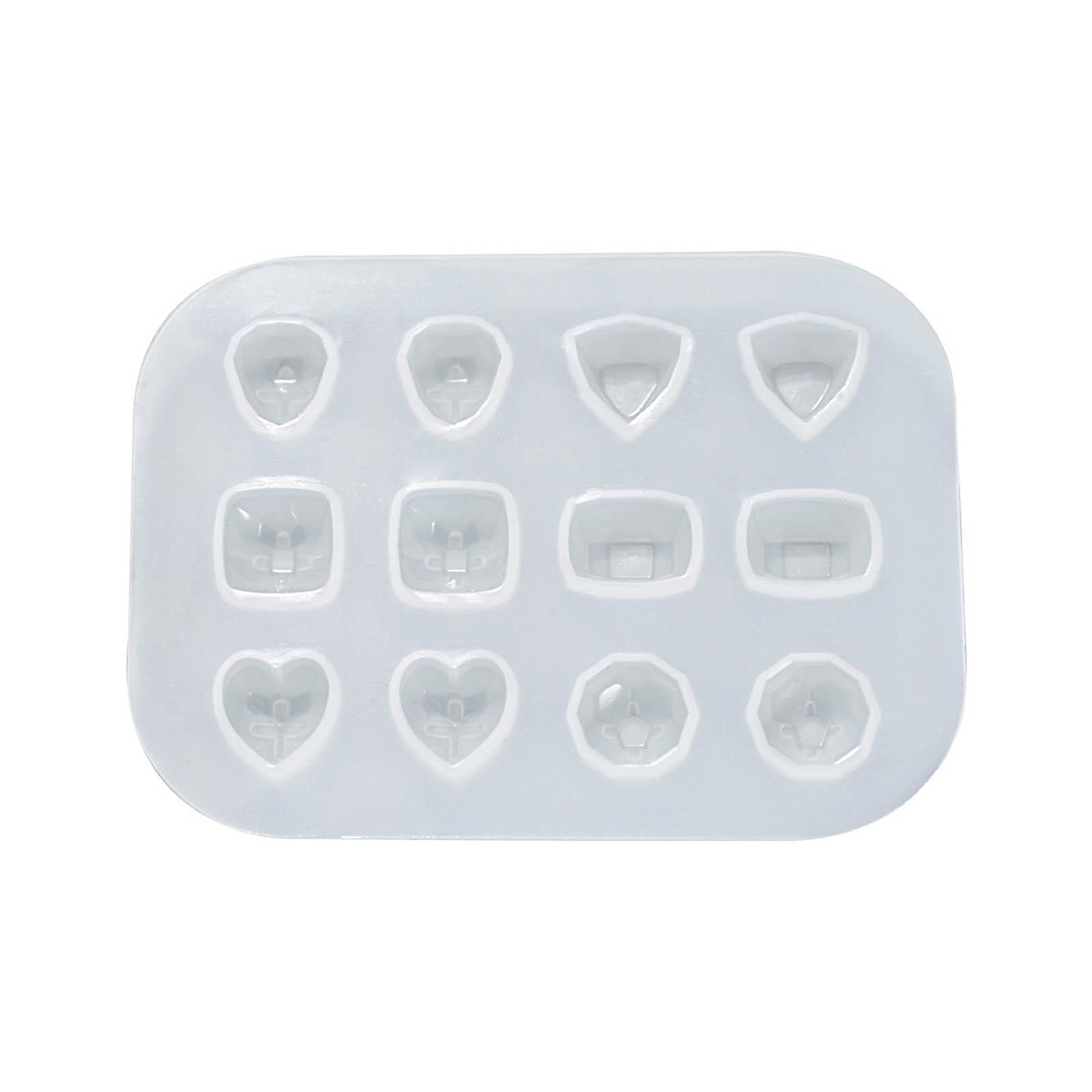 

Силиконовая форма для серег Стильные пусеты Формы для серег Принадлежности для изготовления ювелирных изделий Аксессуар для серег для самостоятельного изготовления ювелирных изделий разноцветный