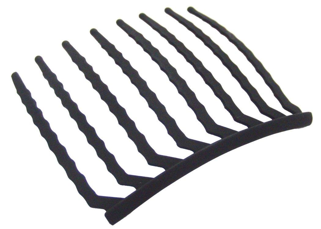 

Расческа Маленькая Луна Матовая Внутренние Волосы Легкие Прически Вверх и Вечерние Прически iprlm024mbmbk E-Comb - 8 Штук - Черный, Аксессуар,