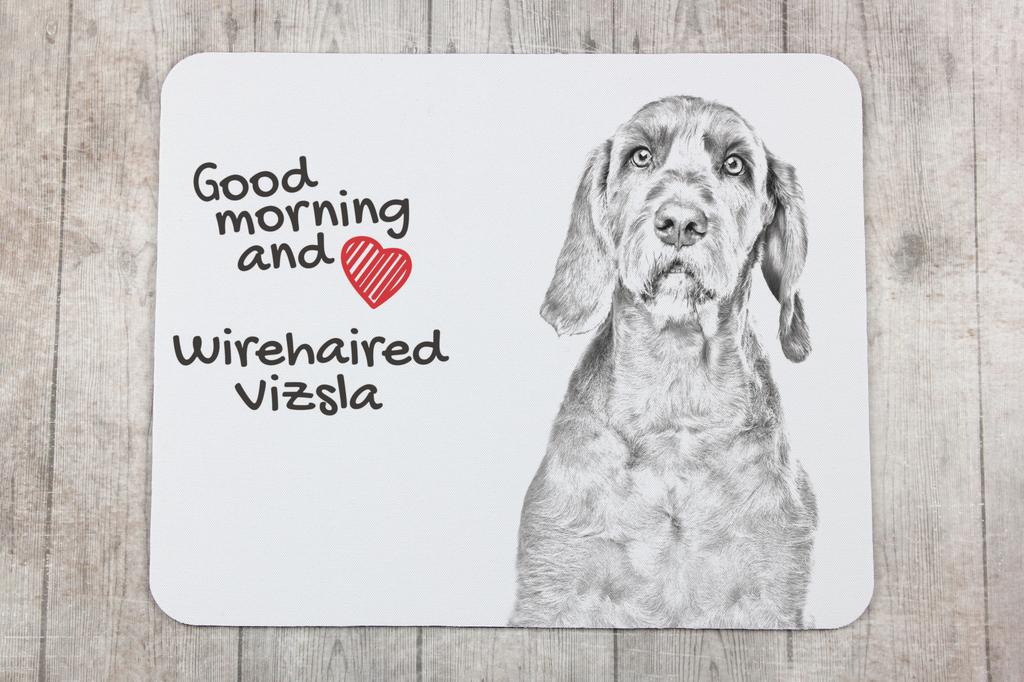 Wirehaired Vizsla, Hungarian – Mouse pad with print, personalized dog-themed mouse pad | Art-Dog