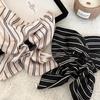 French Style Striped Pearl Hair Claws Women Elegant Square Pendant Water Drop Design Hair Claws Daily Wear Hair Accessories