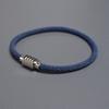 VOQ Fashion Geometric Hexagonal Stainless Steel Magnetic Buckle Rope Bracelet for Men Women Friendship Luxury Handmade Jewelry