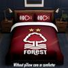 Nottingham Forest Design Bett Bettwäsche-Set 1 Bettbezug + 2 Kissenbezüge Weich Atmungsaktiv Haushalt Bettwäsche