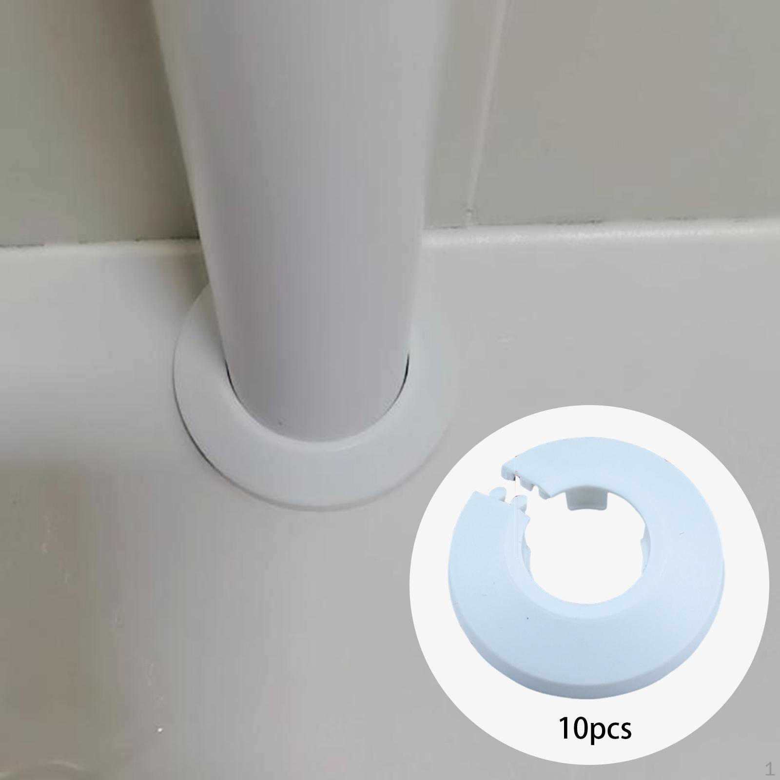 

10 Pieces Water Tube Flange Covers Heating Fast Installation Decorative Multipurpose 21.5mm