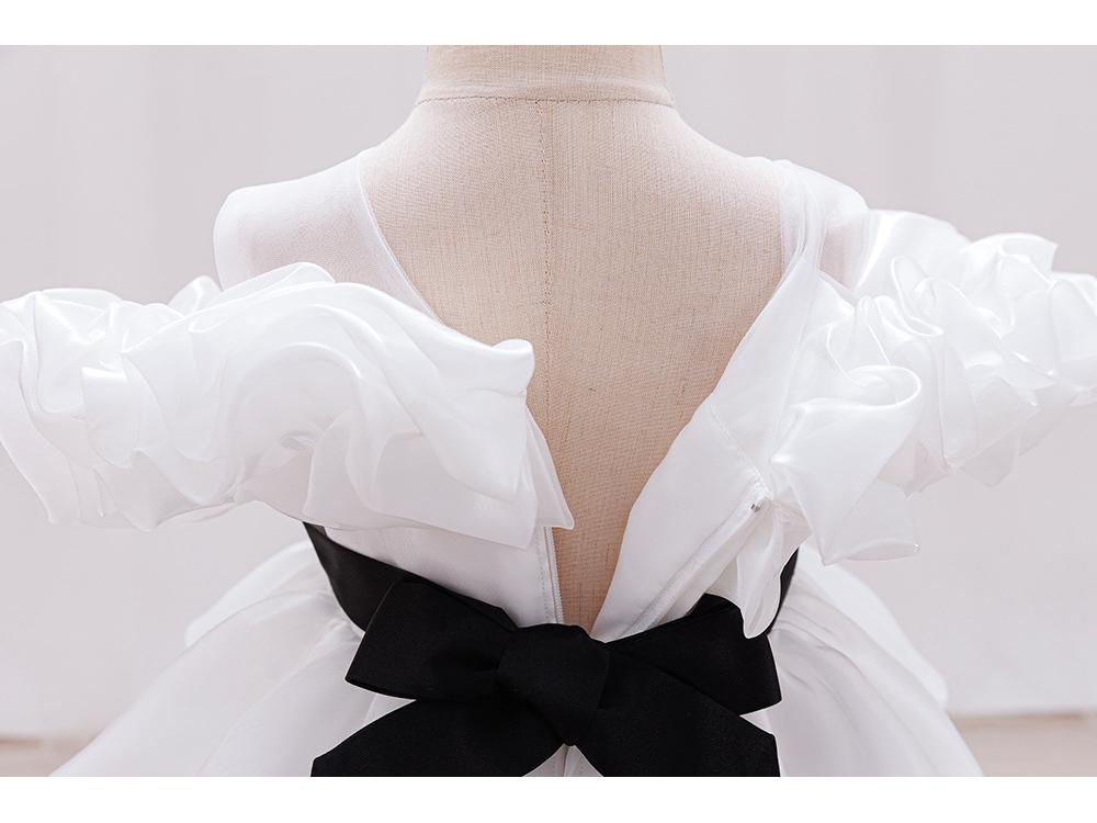 Princeznovské šaty na prvé narodeniny pre dievčatko - Kostým na detskú oslavu, svadbu, klavírne vystúpenie, Detské spoločenské šaty