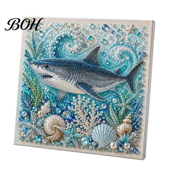 Warstwowe 3D Muszelki Rzemiosło Żółw Morski Ośmiornica DIY Zestaw do Malowania Perełkami, Motyw Oceaniczny Diamond Art Zestaw Projektów Anty-stresowych dla Dorosłych Początkujących,
