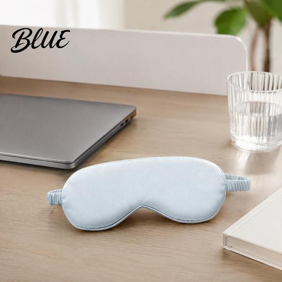 Relaxing Sleep Mask for Airplane Double Sided Silk Touch Mask Breathable Eye Travel Darkness Sleeping Home Nap Light Blocking Blindfold with