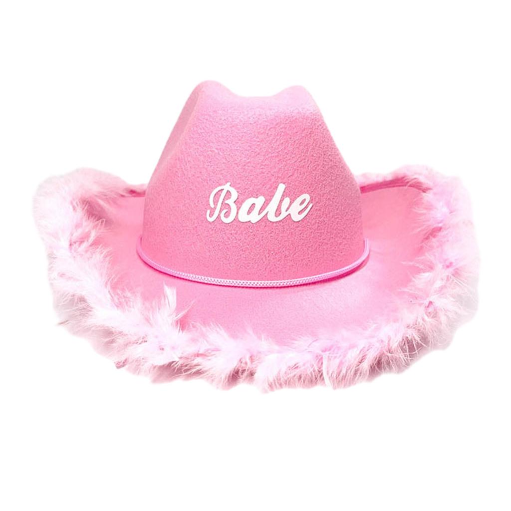 Wide Brim Cowboy Hat for Bride Role Play Costume Cowgirl Hat Wedding Party Props Bachelorette Party Head Accessories