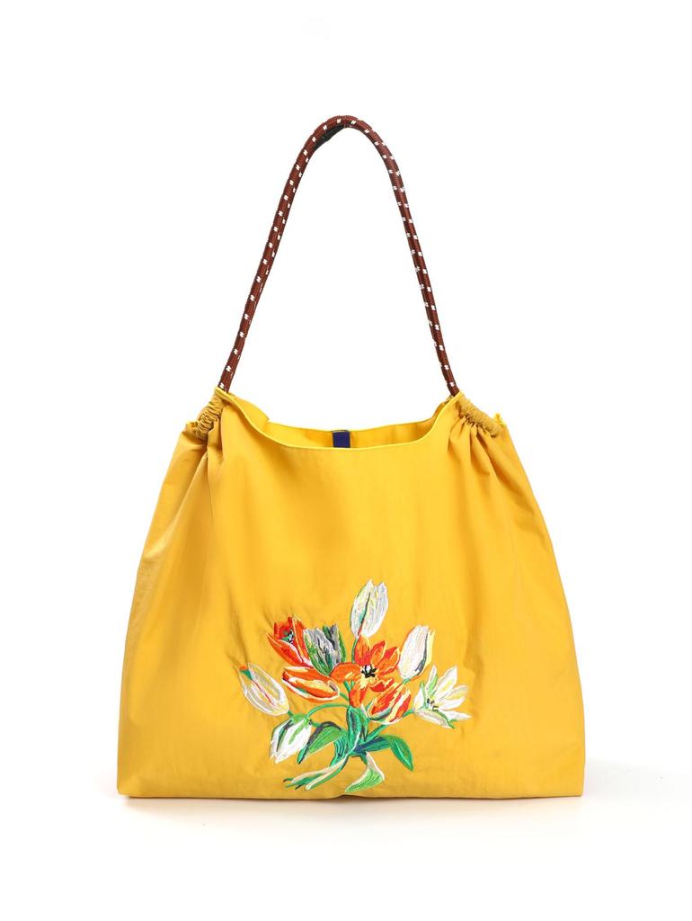 Individuelle japanische Stickerei Umweltfreundliche Damen Umhängetasche aus Canvas