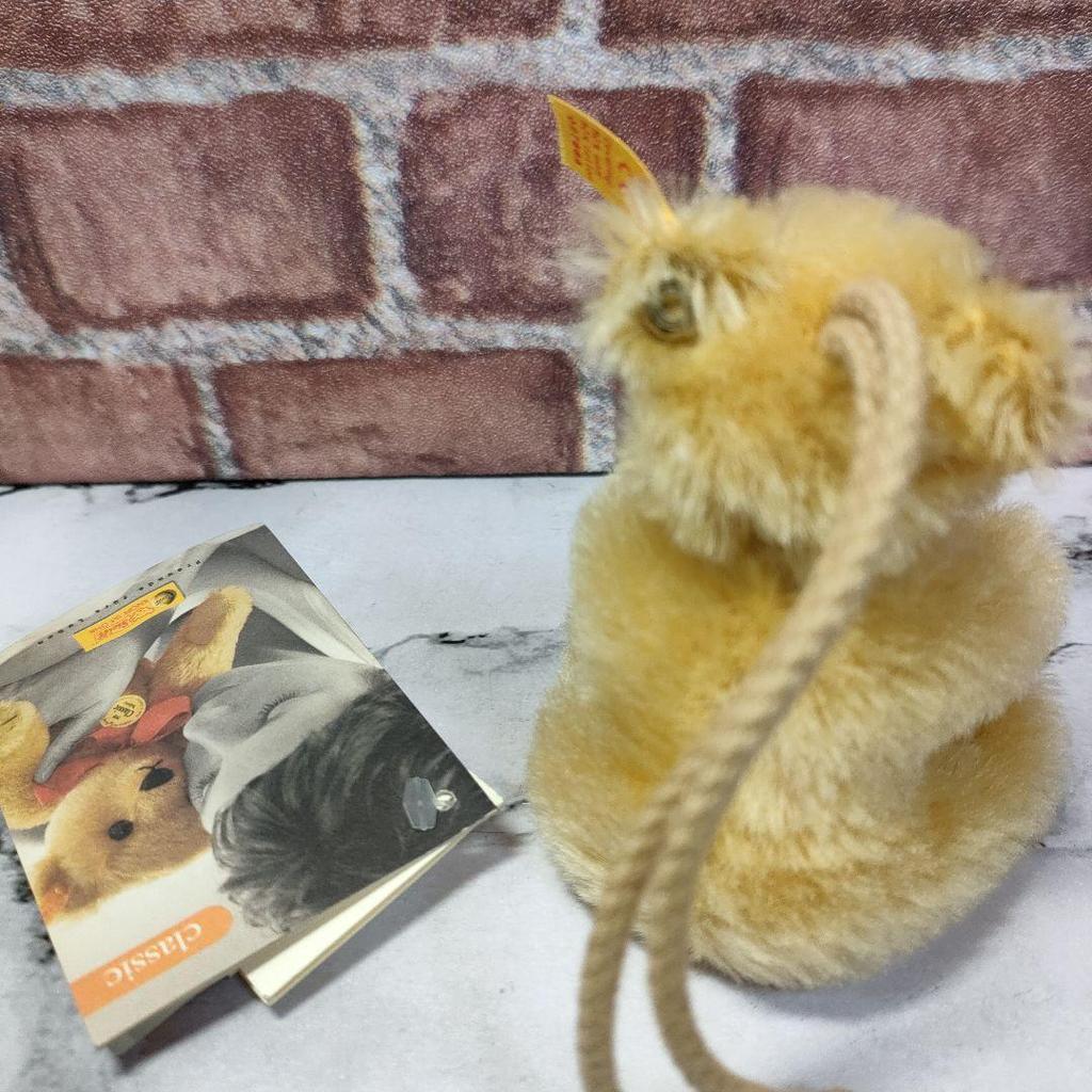 [USED] Steiff Mohair Teddy Bear Ornament, 2005, 8cm