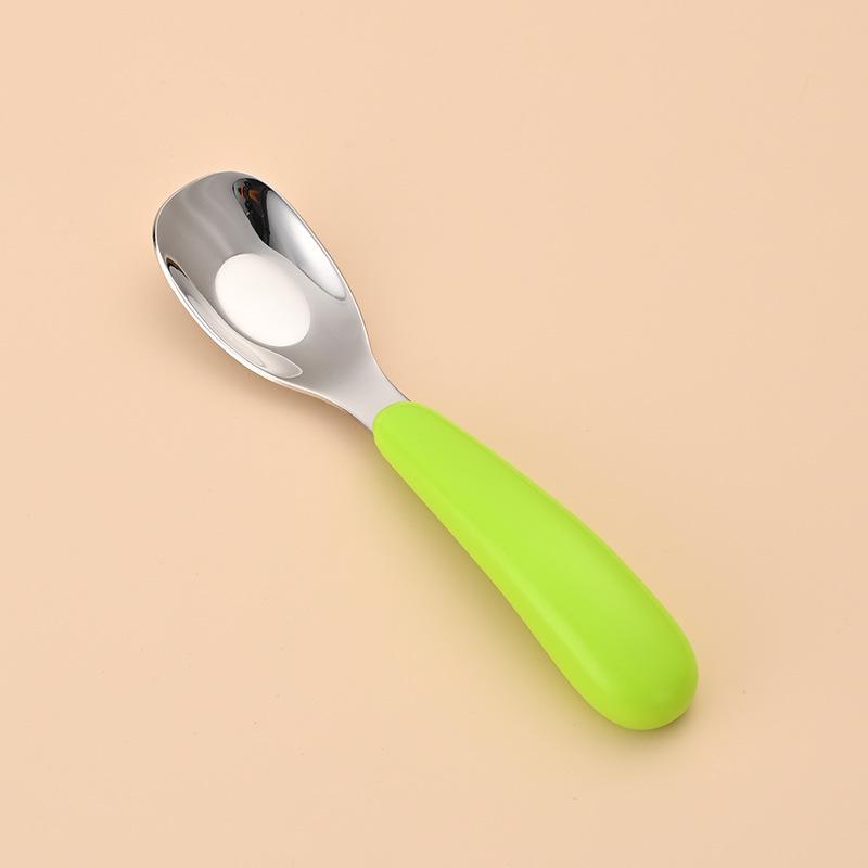 Wanghong Stainless Steel Cartoon Children s Feeding Spoon with Dustproof Box