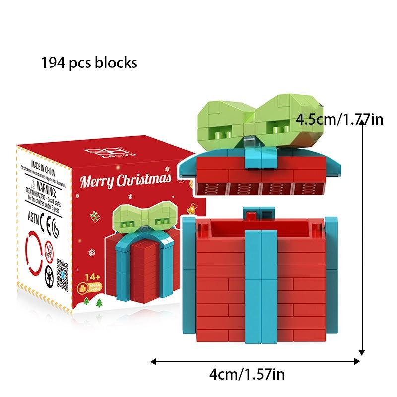 Interactive Christmas Tree Toy Compatible With Lego Plastic Material Non-electric Diy Customizable