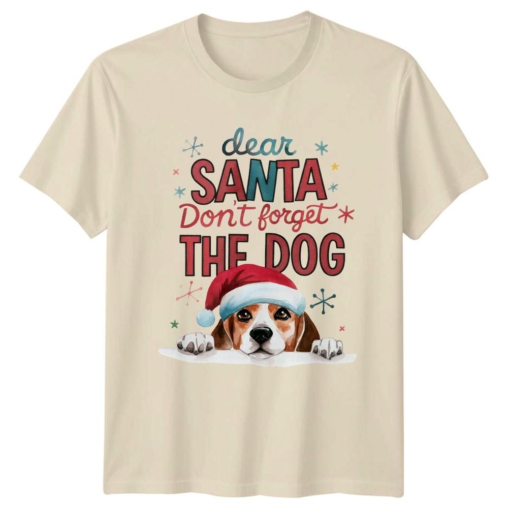 Dear Santa Dont Forget The Dog Christmas Holiday Unisex Unisex Graphic Tee