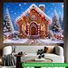 2D Flat Backdrop1pc Holiday Backdrop Banner Polyester Wall Decor For Living Room Bedroom Office Outdoor Decor Holiday Gift
