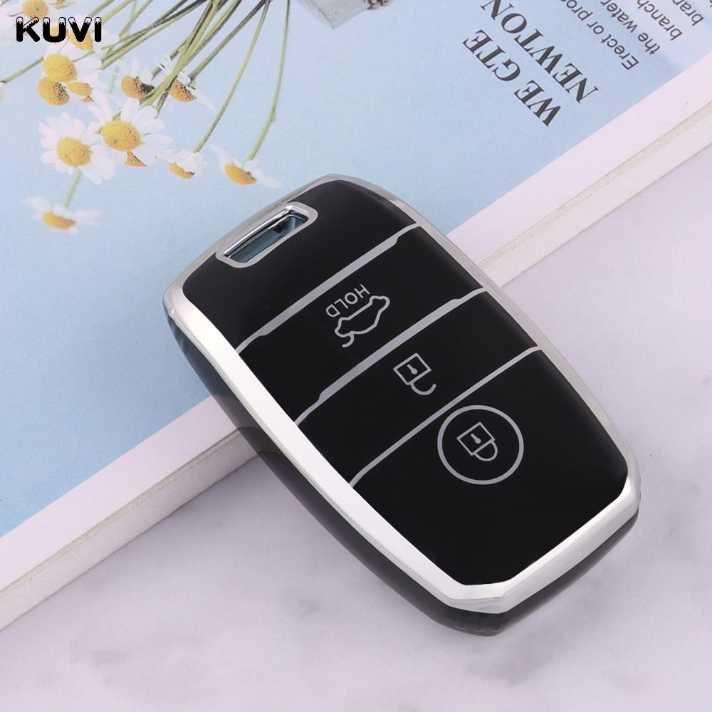 3/4 Przyciski Powłoka TPU Dla KIA Rio Rio5 Sportage Ceed Cerato K3 KX3 K4 K5 Sorento Optima Picanto Samochodowy Pilot Inteligentny Kluczyk Etui Pokrowiec