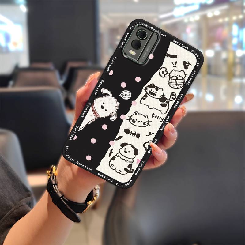 Anti-knock Anti-dust Phone Case For Nokia C32 Back Cover Phone Pouch Durable Graffiti TPU Soft case Dirt-resistant Cute